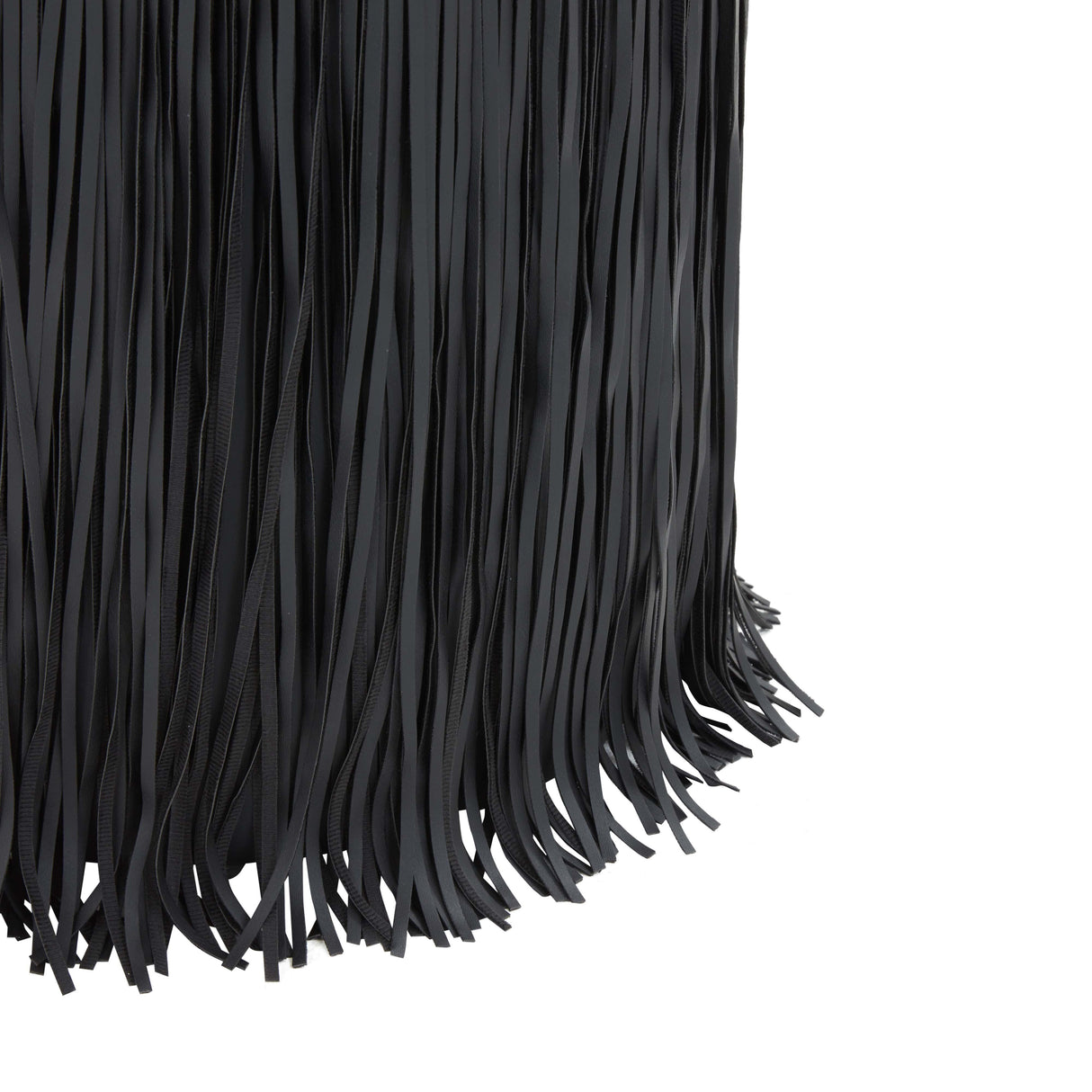 Shag Me Performance Vegan Leather Ottoman by TOV Furniture at Eve Furniture