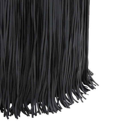 Shag Me Performance Vegan Leather Ottoman by TOV Furniture at Eve Furniture