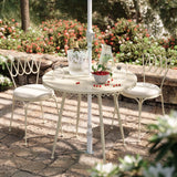 Erica Wrought Iron Outdoor Cafe Table by TOV Furniture at Eve Furniture