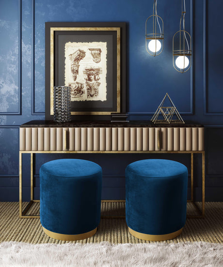 Opal Velvet Ottoman by TOV Furniture at Eve Furniture
