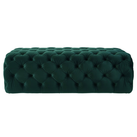 Kaylee Velvet Ottoman by TOV Furniture at Eve Furniture