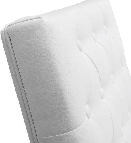 Helsinki White Performance Vegan Leather Stool - Set of 2 by TOV Furniture at Eve Furniture