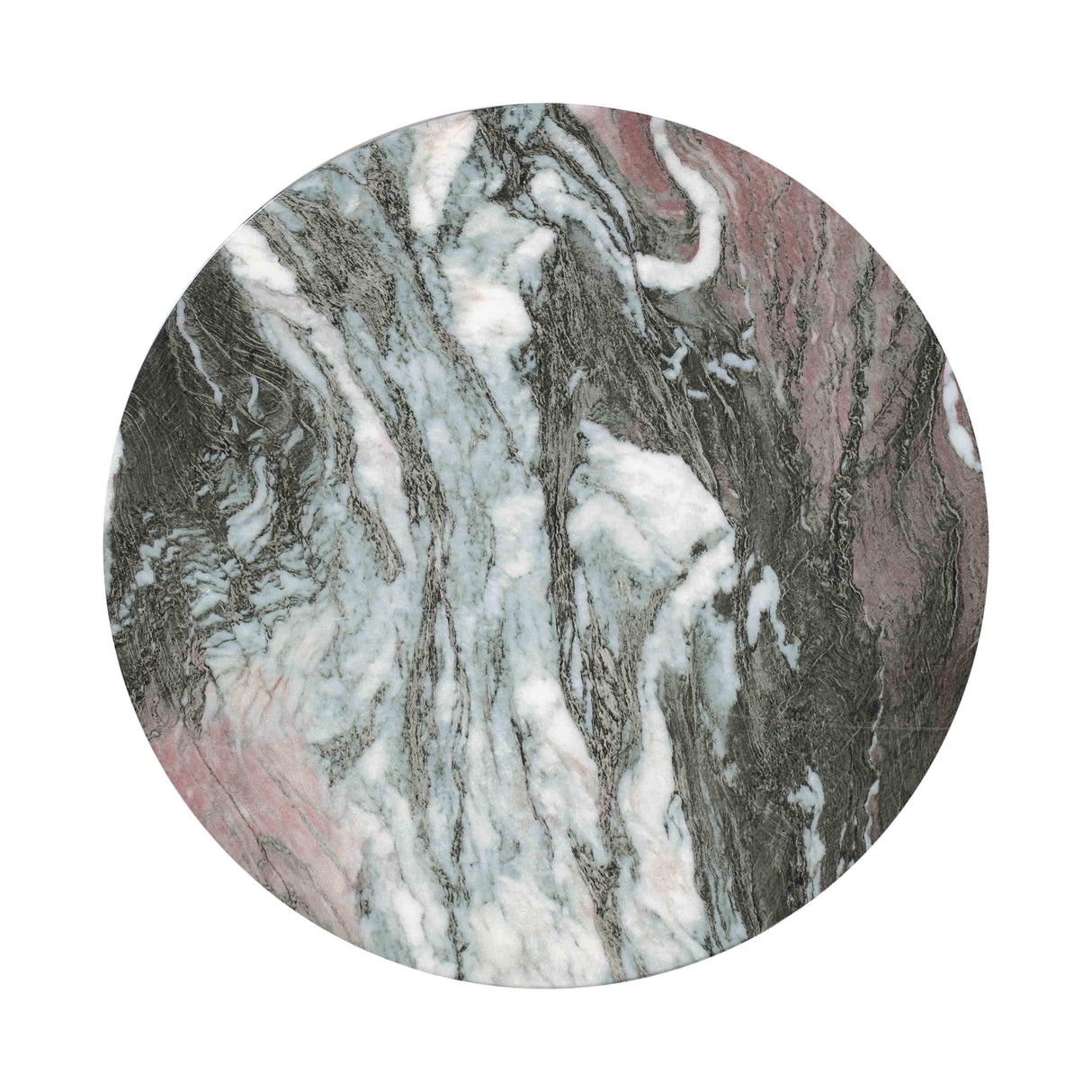 Rue Marble Indoor / Outdoor Round Side Table by TOV Furniture at Eve Furniture