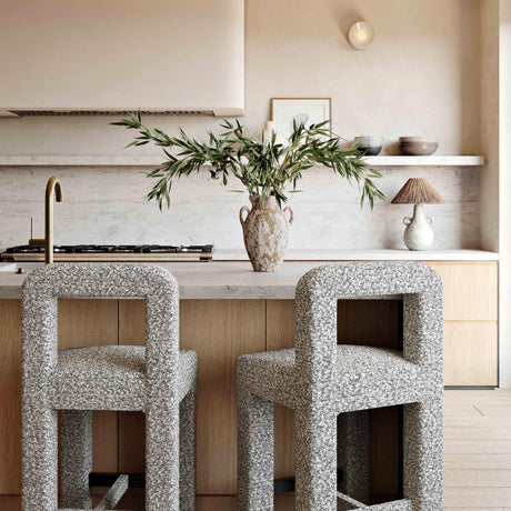 Hazel Boucle Counter Stool by TOV Furniture at Eve Furniture