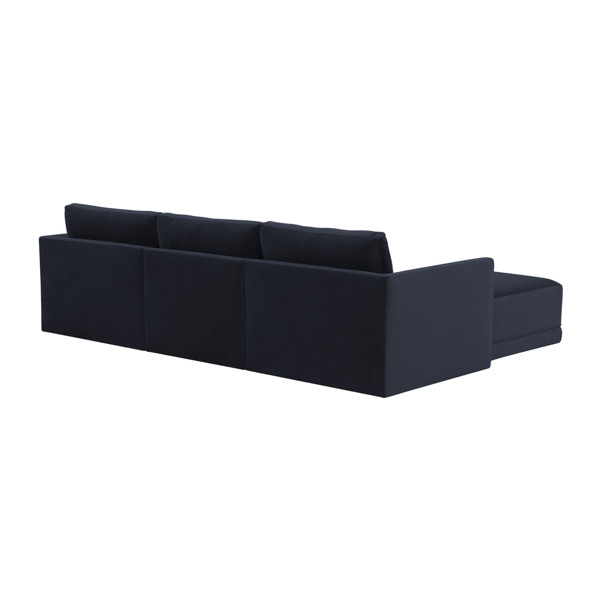 Willow Velvet Modular 4-Piece Sectional by TOV Furniture at Eve Furniture