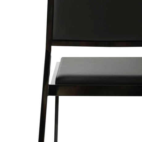 Gale Performance Vegan Leather Stackable Stool - Set of 2 by TOV Furniture at Eve Furniture