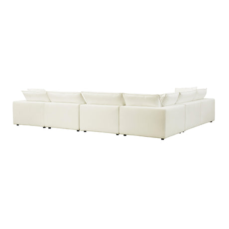 Cali Performance Fabric Modular 7-Piece Large Chaise Sectional by TOV Furniture at Eve Furniture