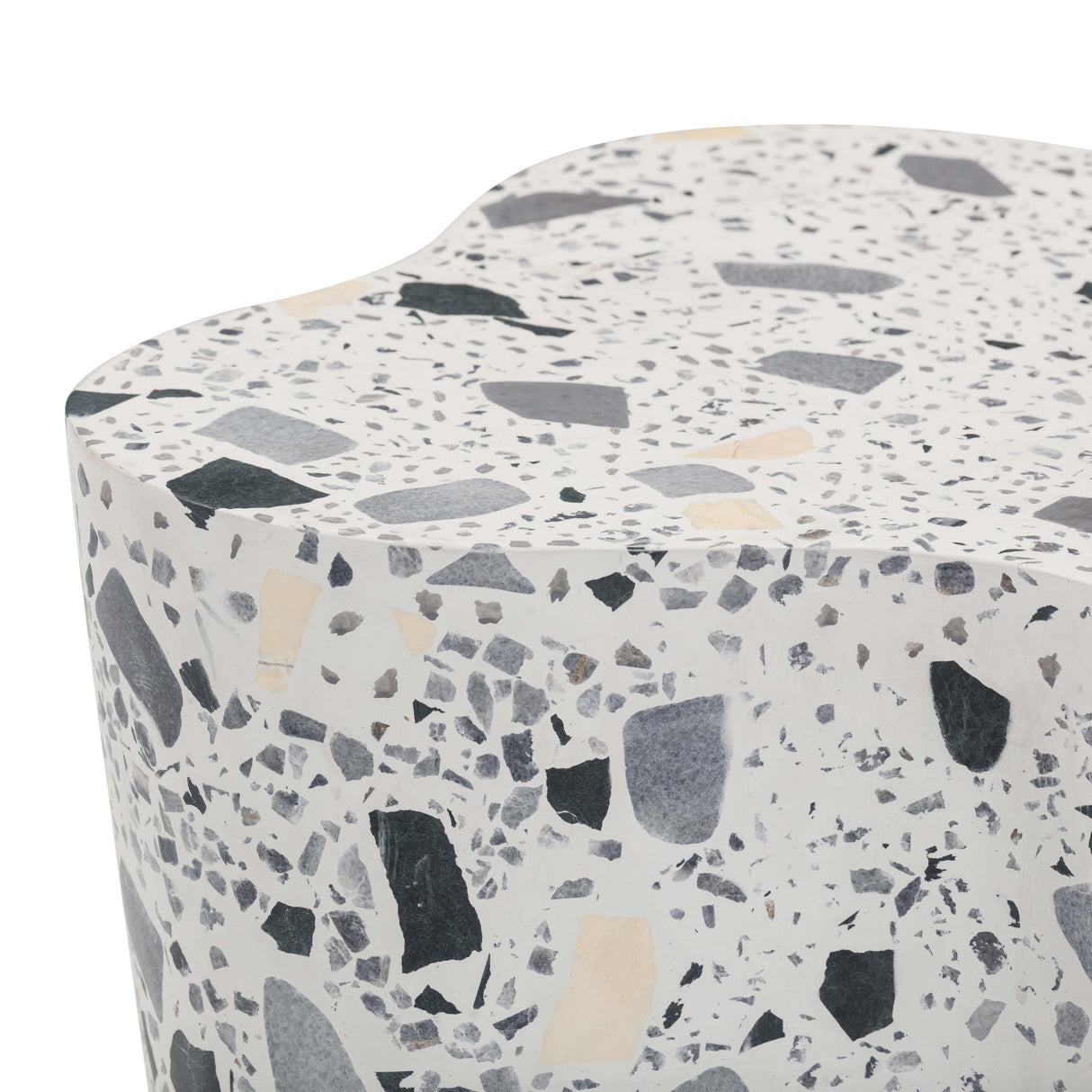 Slab Terrazzo Indoor/Outdoor Side Table by TOV Furniture at Eve Furniture
