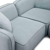 Travie Performance Corduroy Velvet 4-Piece Modular Sectional by TOV Furniture at Eve Furniture