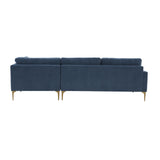 Serena Velvet Chaise Sectional by TOV Furniture at Eve Furniture