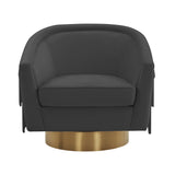 Flapper Velvet Swivel Chair by TOV Furniture at Eve Furniture