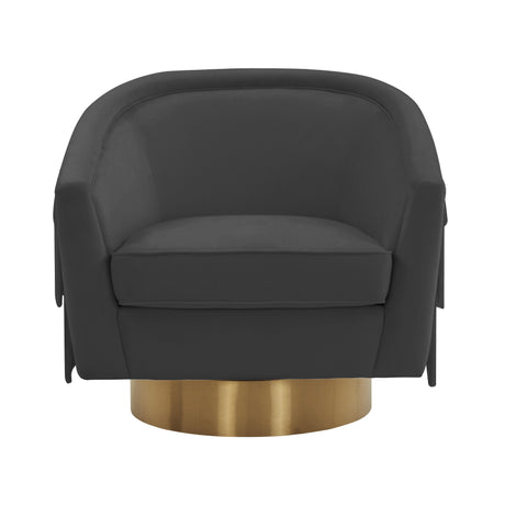 Flapper Velvet Swivel Chair by TOV Furniture at Eve Furniture
