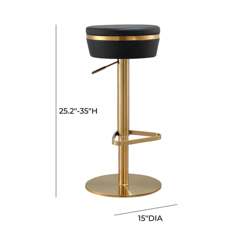 Astro Performance Vegan Leather Adjustable Stool by TOV Furniture at Eve Furniture