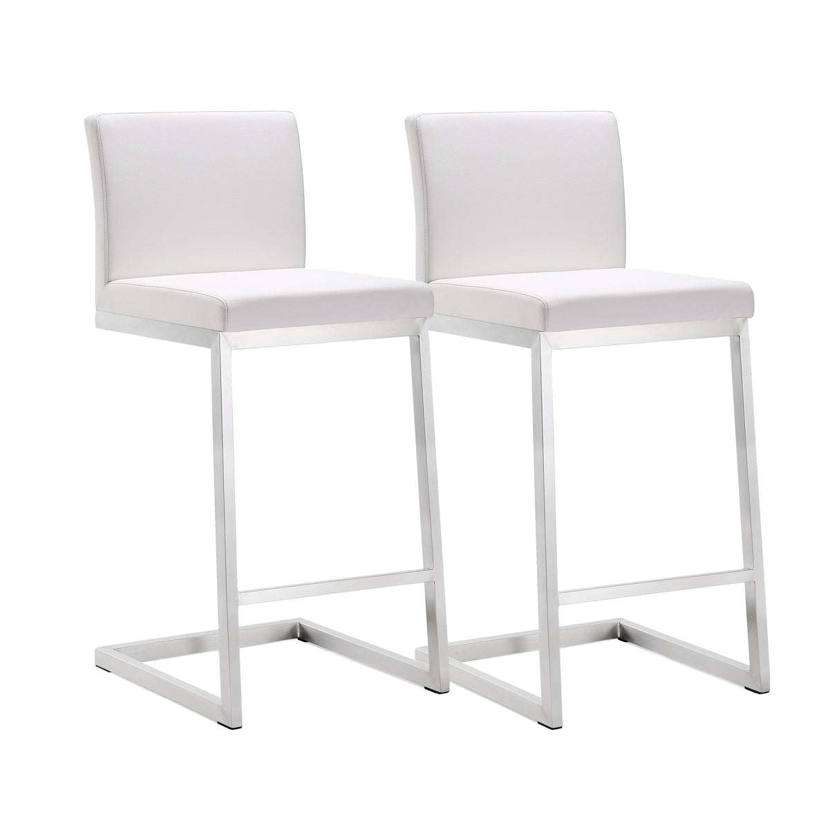 Parma Performance Vegan Leather Counter Stool - Set of 2 by TOV Furniture at Eve Furniture