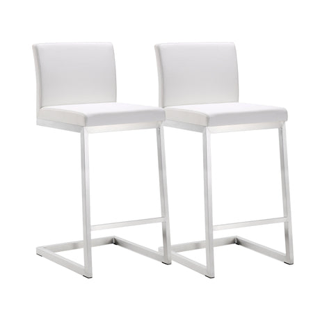 Parma Performance Vegan Leather Counter Stool - Set of 2 by TOV Furniture at Eve Furniture