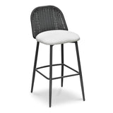 Alexa Performance Fabric Outdoor Stool by TOV Furniture at Eve Furniture