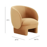 Kiki Velvet Accent Chair by TOV Furniture at Eve Furniture