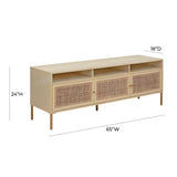 Sierra Cane Media Console by TOV Furniture at Eve Furniture