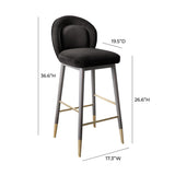 Hailey Velvet Stool by TOV Furniture at Eve Furniture