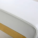 Parma Performance Vegan Leather and Gold Stainless Steel Counter Stool - Set of 2 by TOV Furniture at Eve Furniture