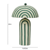 Maiori Striped Papier Mache Table Lamp by TOV Furniture at Eve Furniture
