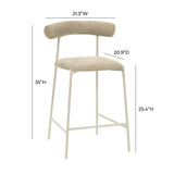 Liliana Performance Velvet Stool by TOV Furniture at Eve Furniture
