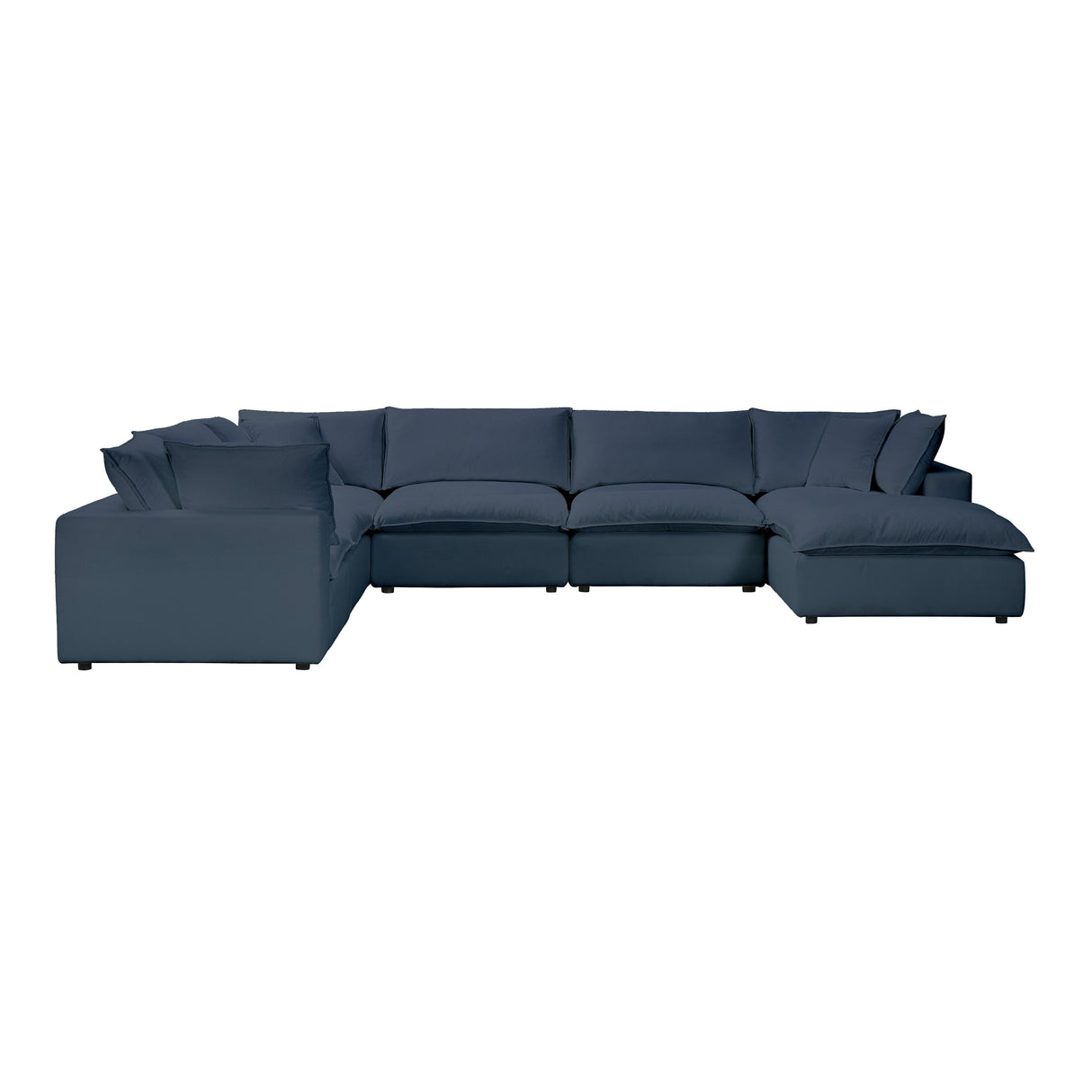 Cali Performance Fabric Modular 7-Piece Large Chaise Sectional by TOV Furniture at Eve Furniture