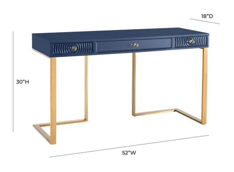 Janie Lacquer Desk by TOV Furniture at Eve Furniture