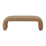 Leigh Velvet Channeled Bench by TOV Furniture at Eve Furniture
