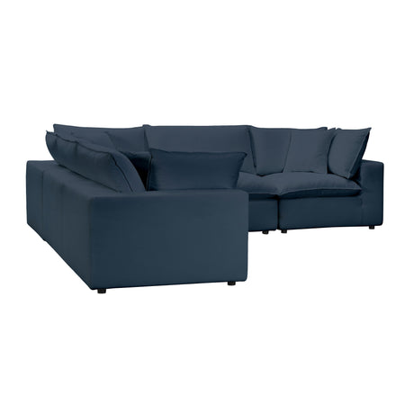 Cali Performance Fabric Modular 5-Piece L-Sectional by TOV Furniture at Eve Furniture