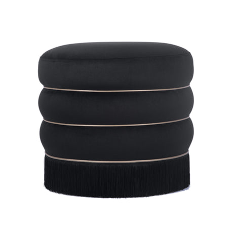 Lakka Velvet Ottoman by TOV Furniture at Eve Furniture