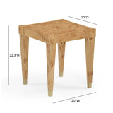 Brandyss Burl End Table by TOV Furniture at Eve Furniture