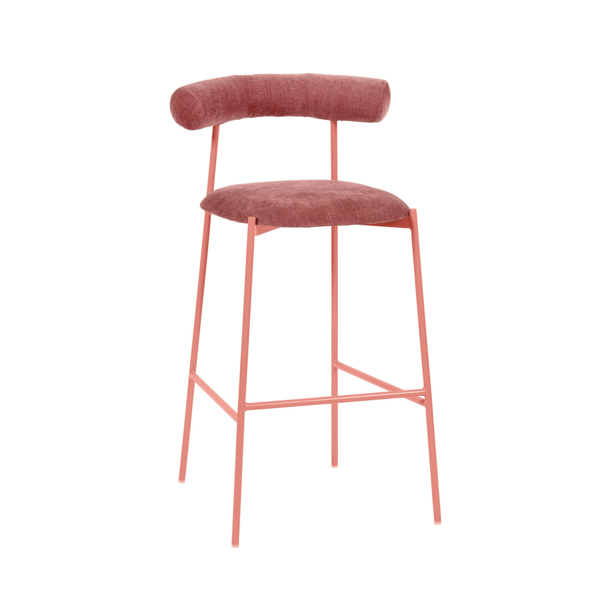 Liliana Performance Velvet Stool by TOV Furniture at Eve Furniture