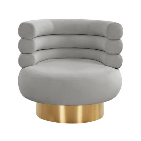 Naomi Velvet Swivel Chair by TOV Furniture at Eve Furniture