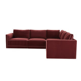 Willow Velvet Modular 5-Piece L Sectional by TOV Furniture at Eve Furniture