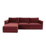 Willow Velvet Modular 4-Piece Sectional by TOV Furniture at Eve Furniture