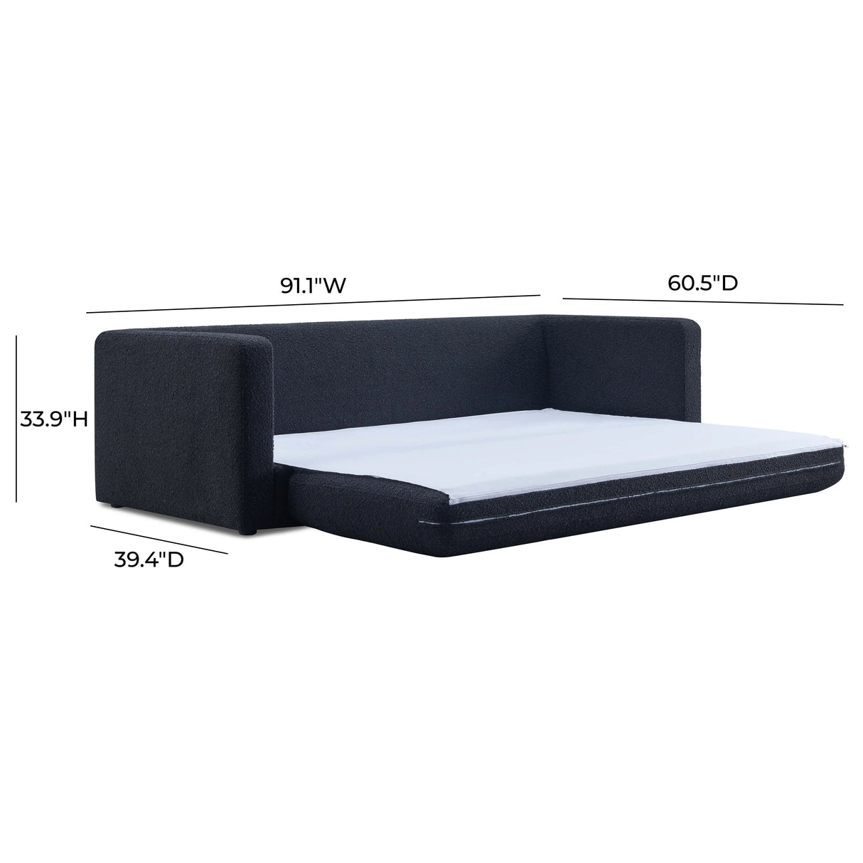Ryan Boucle Sofa Bed by TOV Furniture at Eve Furniture