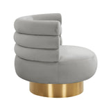 Naomi Velvet Swivel Chair by TOV Furniture at Eve Furniture