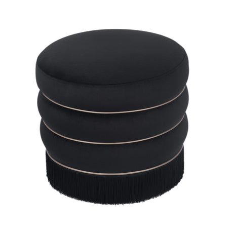 Lakka Velvet Ottoman by TOV Furniture at Eve Furniture