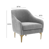 Serena Velvet Accent Chair by TOV Furniture at Eve Furniture