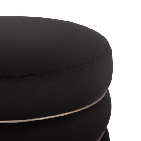 Lakka Velvet Ottoman by TOV Furniture at Eve Furniture