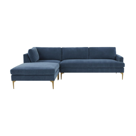 Serena Velvet Chaise Sectional by TOV Furniture at Eve Furniture