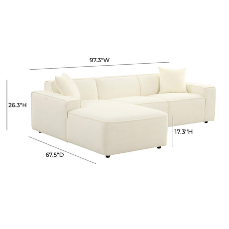 Olafur Upholstered Sectional by TOV Furniture at Eve Furniture