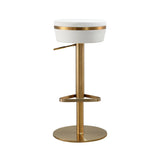 Astro Performance Vegan Leather Adjustable Stool by TOV Furniture at Eve Furniture