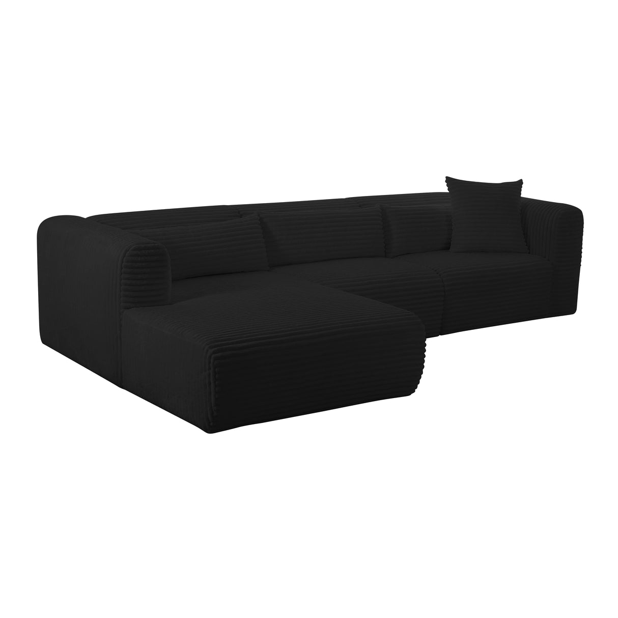 Tarra Fluffy Oversized Corduroy Modular Sectional by TOV Furniture at Eve Furniture