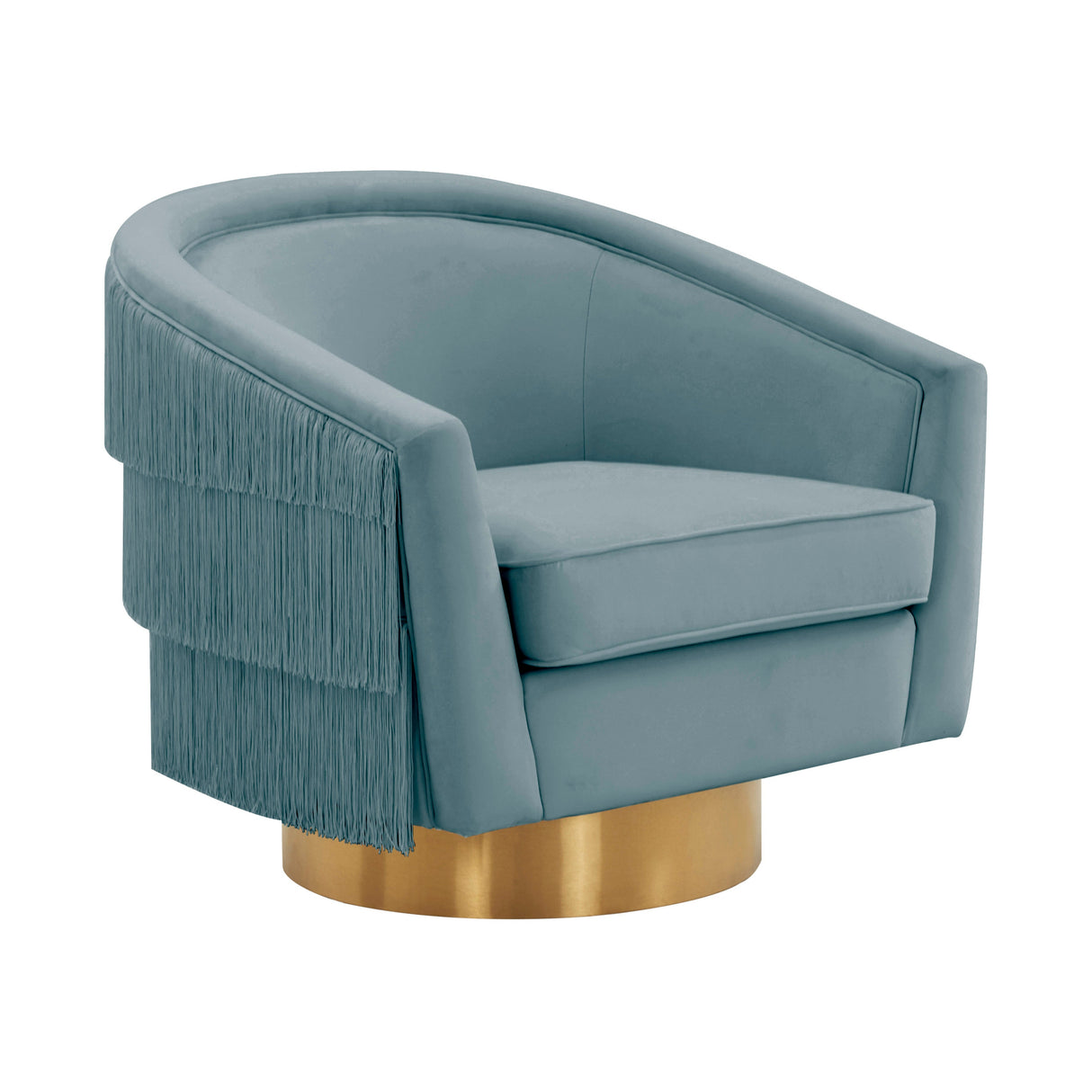 Flapper Velvet Swivel Chair by TOV Furniture at Eve Furniture