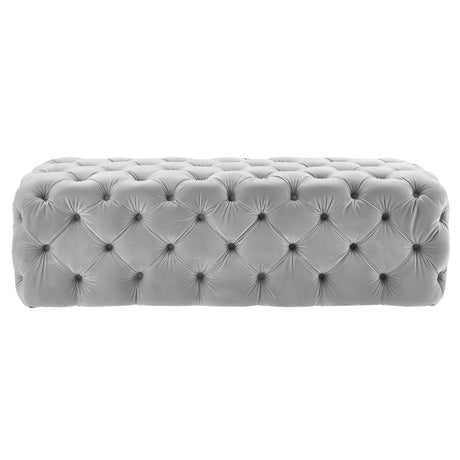 Kaylee Velvet Ottoman by TOV Furniture at Eve Furniture