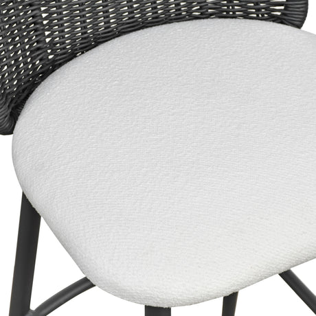 Alexa Performance Fabric Outdoor Stool by TOV Furniture at Eve Furniture