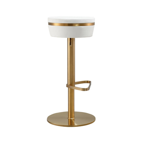 Astro Performance Vegan Leather Adjustable Stool by TOV Furniture at Eve Furniture