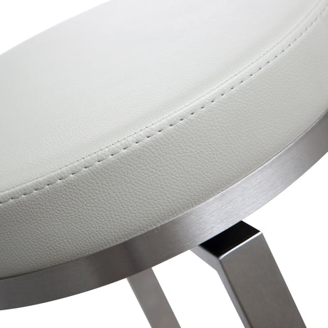 Pratt Performance Vegan Leather Swivel Counter Stool - Set of 2 by TOV Furniture at Eve Furniture